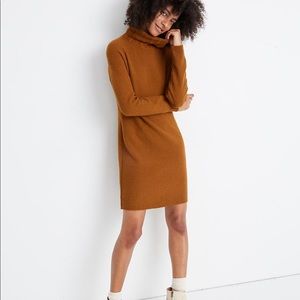Madewell foldover turtleneck sweater dress